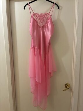 Vintage 1980s Lady Cameo Dallas Pink Slip Ballet Lingerie